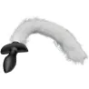 Kinky Puppy Plug vibrant avec Queue blanche Tail Curve 9 x 3.7cm Queue 30cm